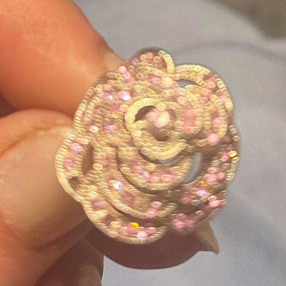 Vintage 1970’s rose stone golden ring. Perfect for Mothers Day - Picture 4 of 5